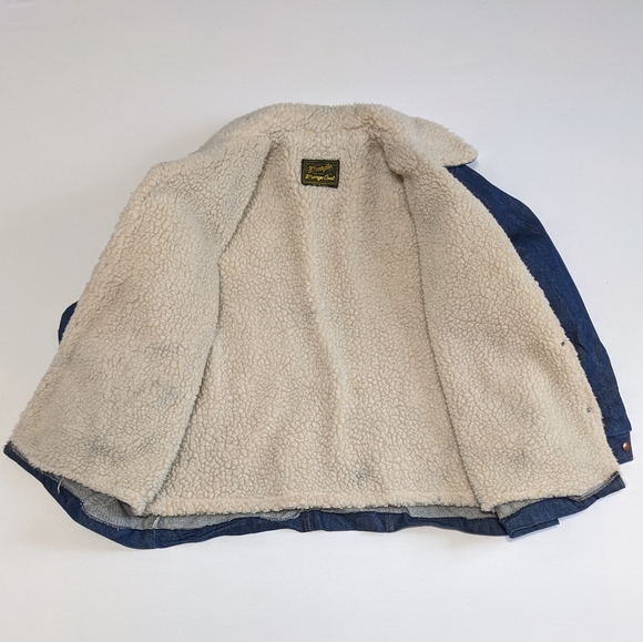 70s Wrangler denim Vintage Wrange Coat jacket - Picture 3 of 5